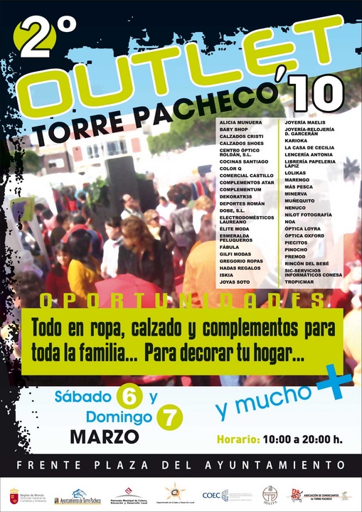 Cartel  II Feria Outlet de Torre Pacheco