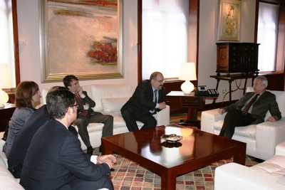 Valcárcel recibe a la junta directiva del Ilustre Colegio de Abogados de Cartagena (1)