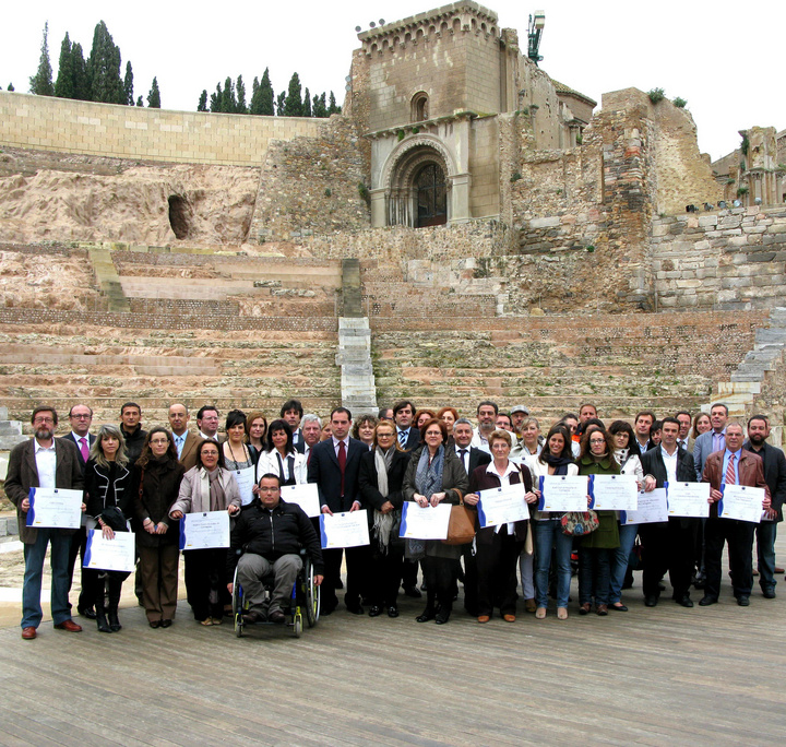 Entrega diplomas SICTED en Cartagena