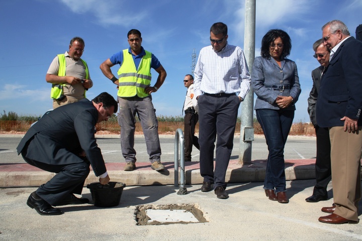 Primera piedra glorieta de conexión de la carretera que comunica la autovía Albacete-Cartagena, A-30, en Lorquí y Ceutí 1