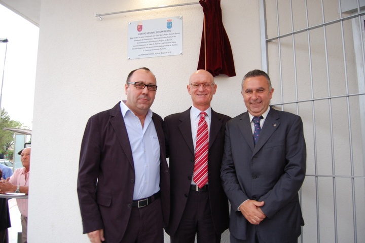 Inauguración del centro vecinal de la pedanía torreña de San Pedro