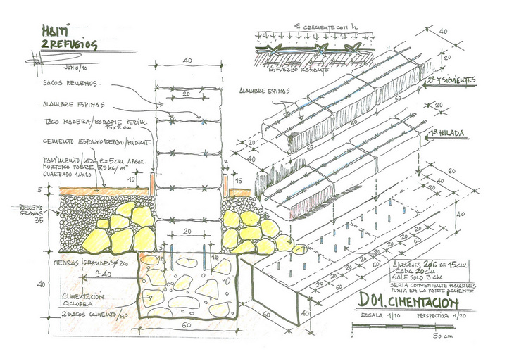 Prototipo de refugio 'Ladrillos solidarios' (4)