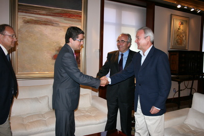 El presidente de la Comunidad recibe al presidente de la Mesa del Turismo de la Región de Murcia 1