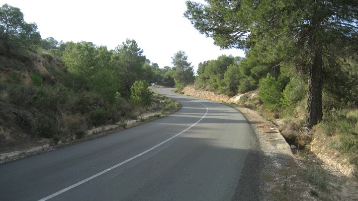 Mejora de la carretera entre Murcia y Barqueros