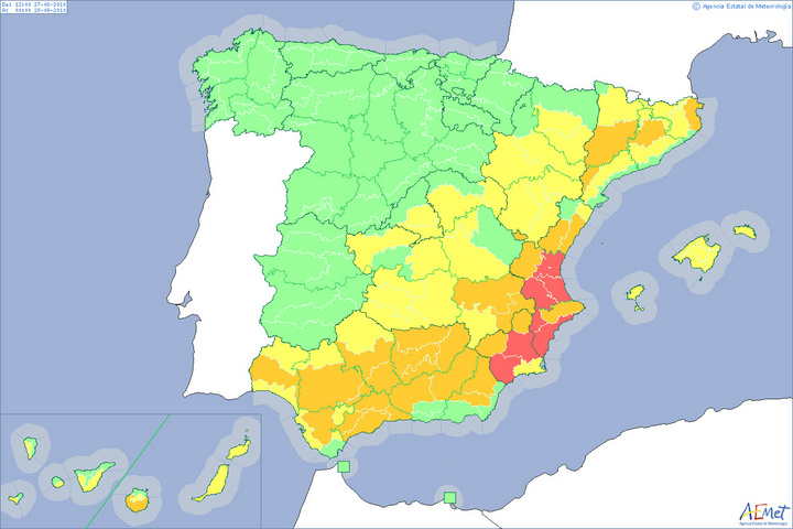 Mapa de temperaturas