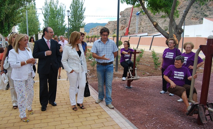 Inauguración del jardín Miguel de Cervantes de Alhama de Murcia