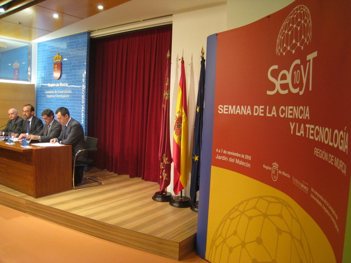 Imagen de la presentación de la X edición de la Semana de la Ciencia y la Tecnología