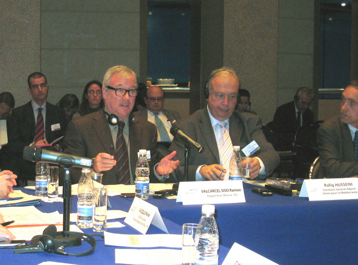 Valcárcel en la Asamblea Regional y Local Euromediterránea (ARLEM), en Marsella