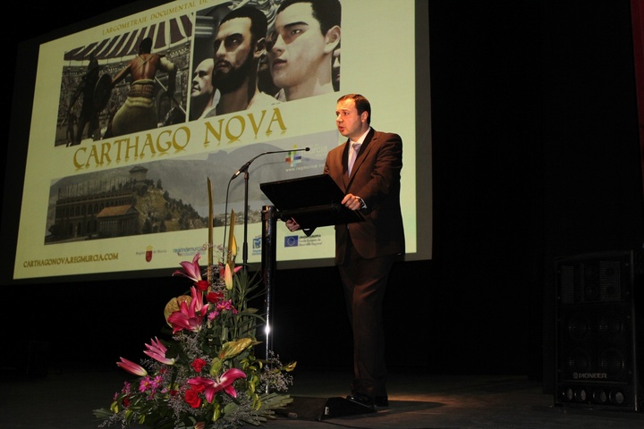El director general de Telecomunicaciones y Sociedad de la Información, Diego Pedro García, presentó hoy en Cartagena el documental ?Carthago Nova. Piedras Eternas?.