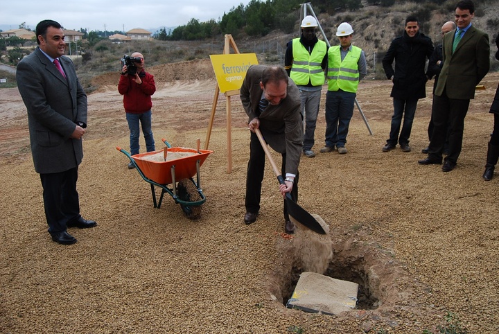 Colocación primera piedra del nuevo colegio de La Cruz en Totana
