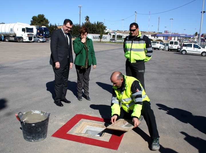 Primera piedra obras de mejora accesos polígono Cabezo Beaza de Cartagena