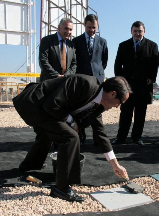 Primera piedra de las obras de prolongación de la Ronda Norte de Yecla