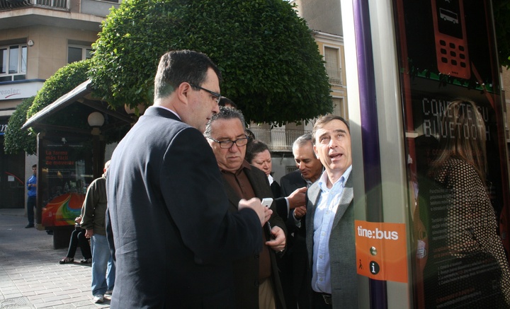 El consejero de Obras P&uacute;blicas y Ordenaci&oacute;n del Territorio presenta en Molina de Segura proyectos para mejorar la calidad del transporte p&uacute;blico