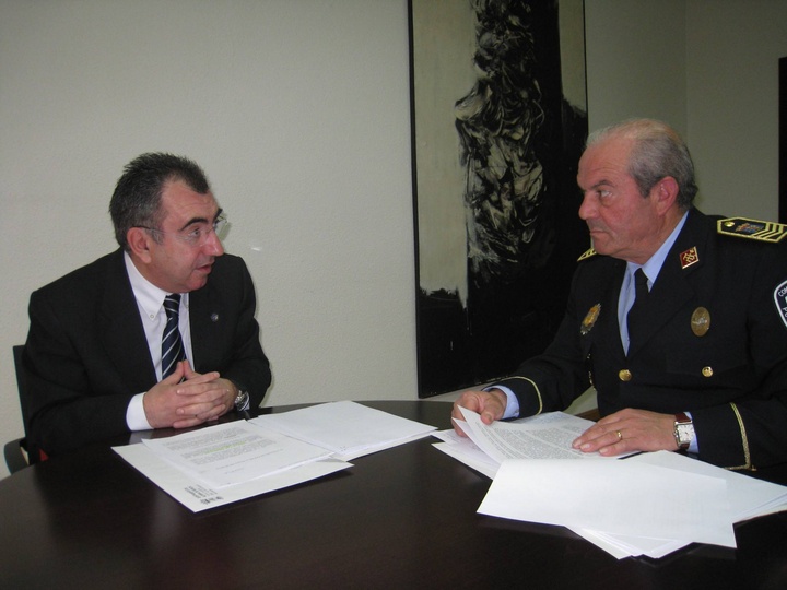 Reunión con el Jefe de la Policía Local de Alhama de Murcia