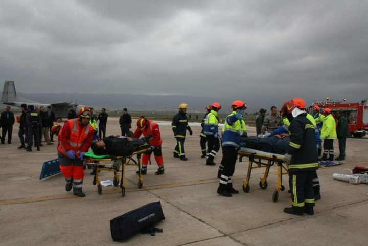 Simulacro Aéreo en la Base de Alcantarilla
