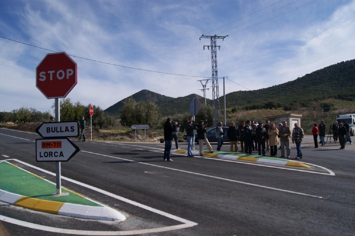 Inauguración del nuevo desvío de la carretera de Zarzadilla de Totana (Lorca)