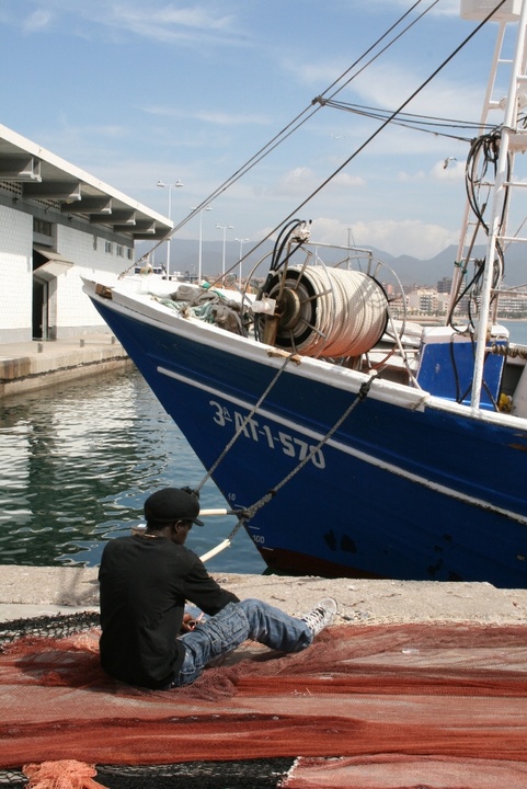 Imagen del puerto pesquero de Mazarrón