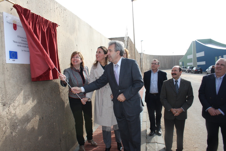 Inauguración de las naves de acuicultura en el puerto de San Pedro del Pinatar