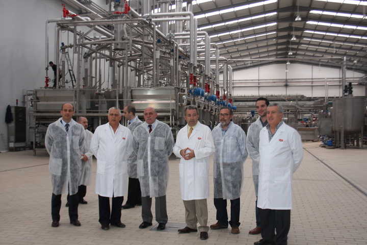 Visita a las obras de las nuevas instalaciones 'Hida Alimentación', en Mula