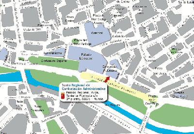 Plano de situación de la Junta Regional de Contratación Administrativa