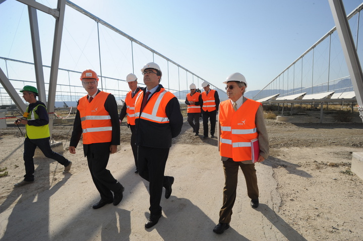 José Ballesta visita las obras de la planta termosolar Tubo Sol Puerto Errado 2 (1)