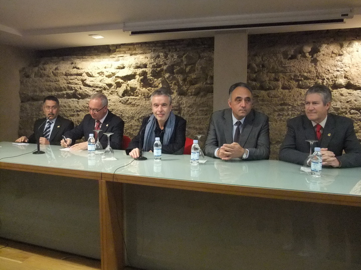 Presentación esculturas de los cuatro evangelistas en el MUBAM