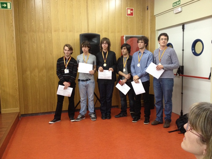 Estudiantes murcianos ganadores de las olimpiadas nacionales de Biología y Matemáticas