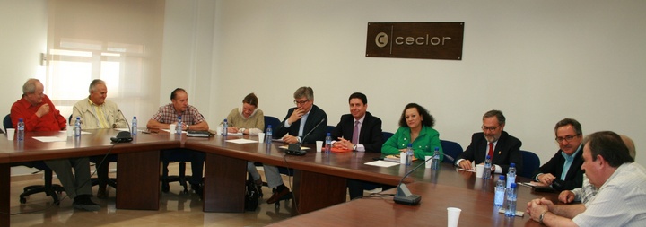 Reunión Consejero Sevilla con empresarios de la construcción de Lorca