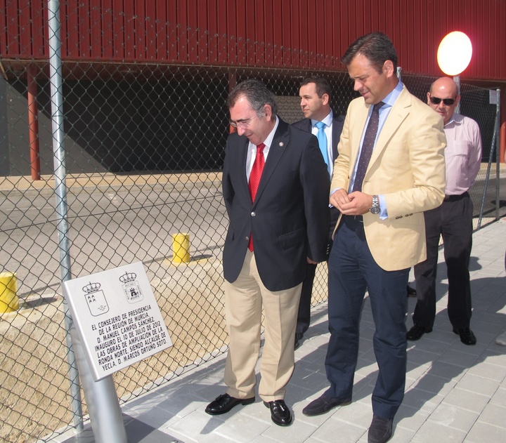 Inauguración de la prolongación de la Ronda Norte de Yecla