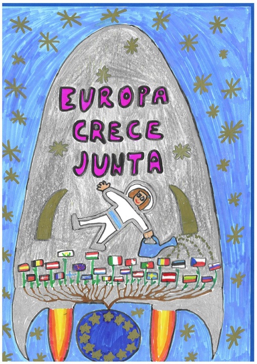 Trabajos premiados en el concurso de dibujo 'Mi pueblo, Europa'