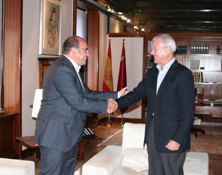 El presidente Valcárcel recibe al alcalde de Puerto Lumbreras I