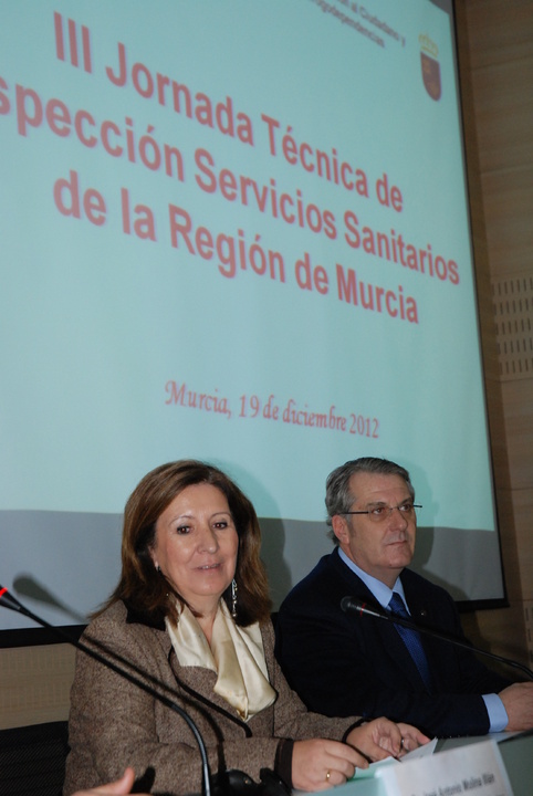La consejera de Sanidad y Política Social participa en las III Jornada Técnica de la Inspección de Servicios Sanitarios de la Región de Murcia