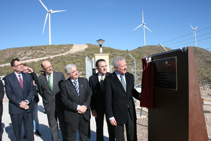 Valcárcel inaugura el Parque Eólico Sierra de las Cabras en Jumilla