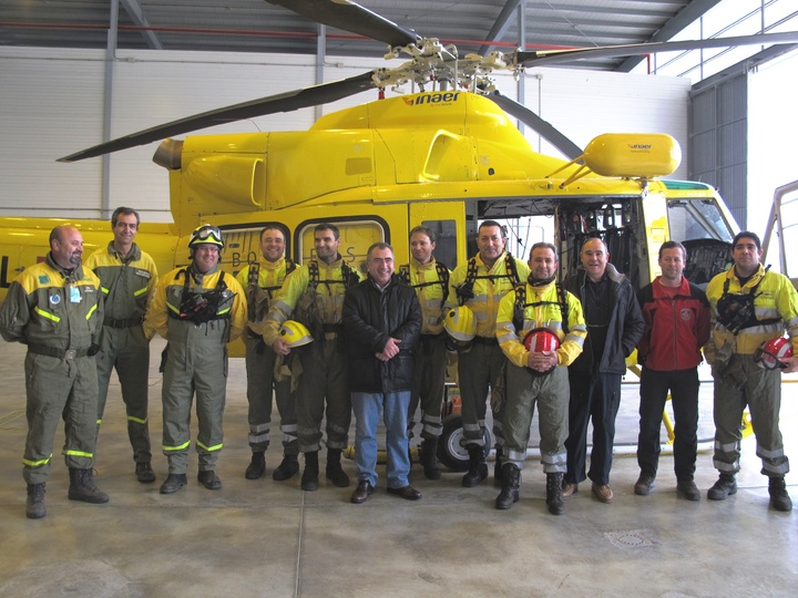 Visita a las instalaciones de la Brigada Helitransportada de Extinción de Incendios Forestales de Alcantarilla