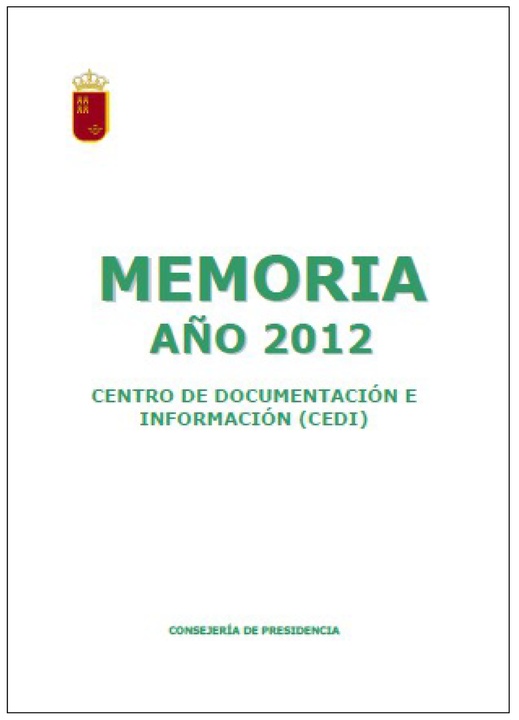 Memoria Actividades 2012
