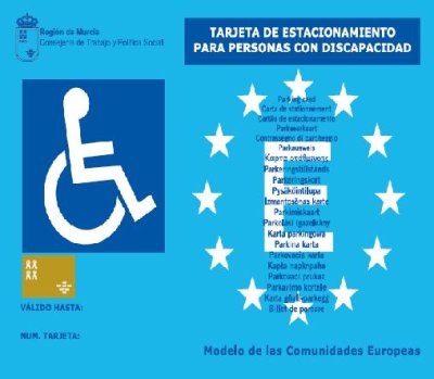 Modelo Tarjeta Europea de Estacionamiento