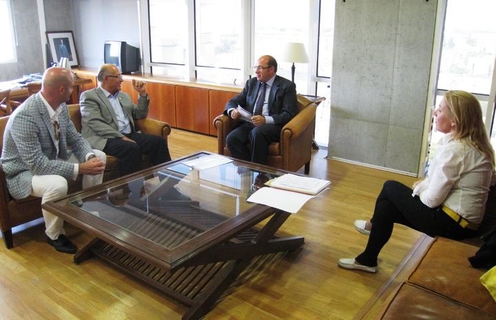 Reunión entre el consejero Pedro Antonio Sánchez y el alcalde de Cieza