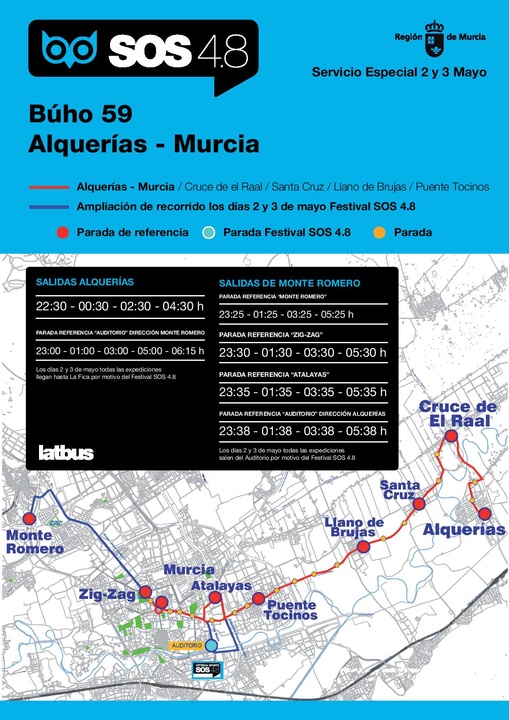 Línea Búho Bus 59