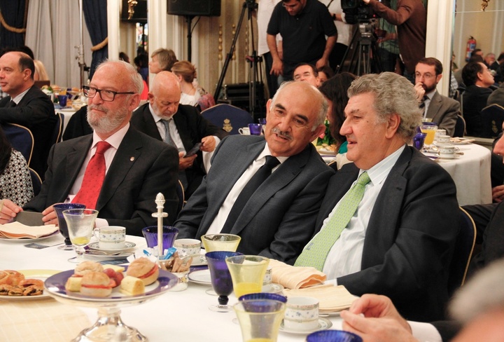 El presidente de la Comunidad, Alberto Garre, en la conferecia del 'Fórum Europa'