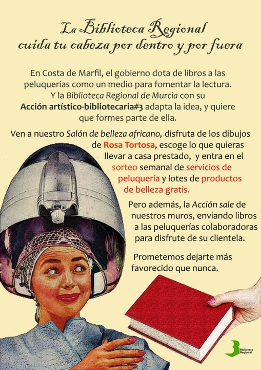Cartel del 'Salón de Belleza Africano'