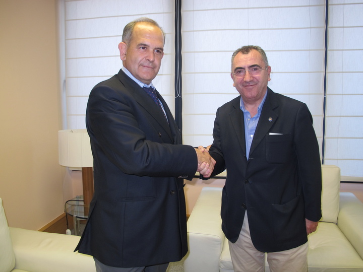 El consejero de Fomento se reúne con el delegado en Murcia de la empresa Dragados