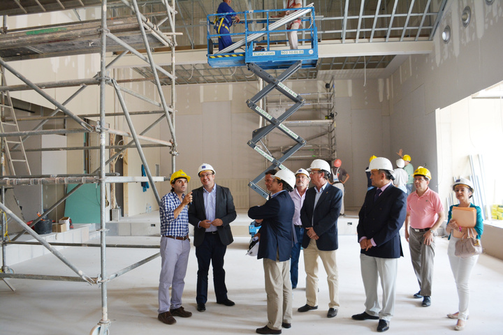 Visita a las obras del IES Ramón Arcas Meca de Lorca