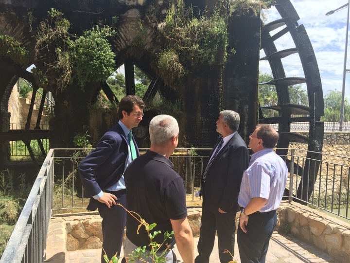 Juan Carlos Ruiz visita la Noria de Alcantarilla