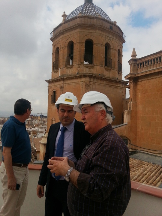 Visita a las obras del Conservatorio de Música de Lorca 'Narciso Yepes'