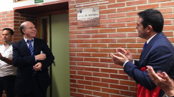 Homenaje a Adolfo Suárez en el IES Ramón y Cajal de Murcia
