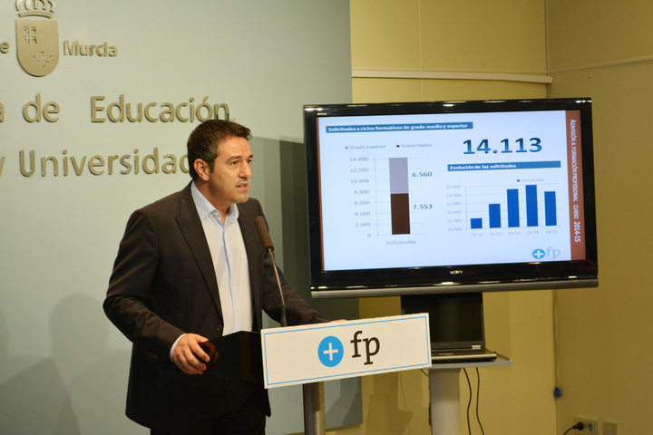Presentación listas definitivas de admisión de alumnos en Formación Profesional
