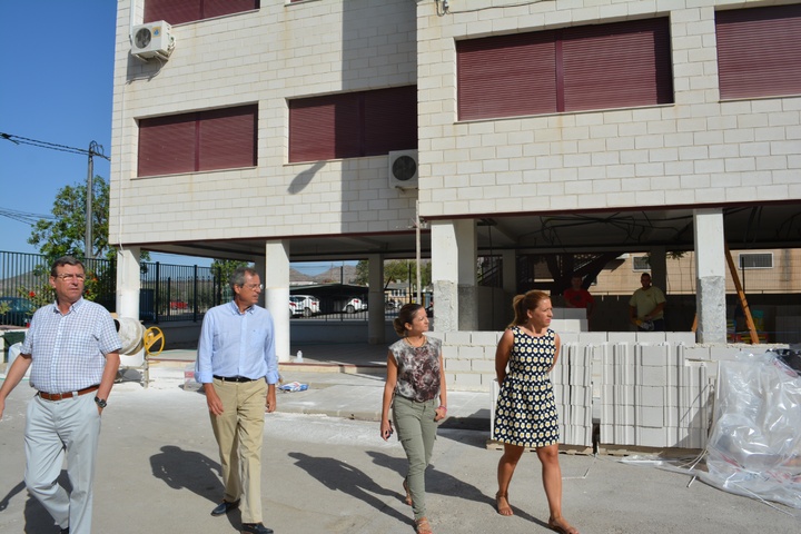 Manuel Marcos Sánchez visita las obras colegio Villaespesa-Tercia de Lorca