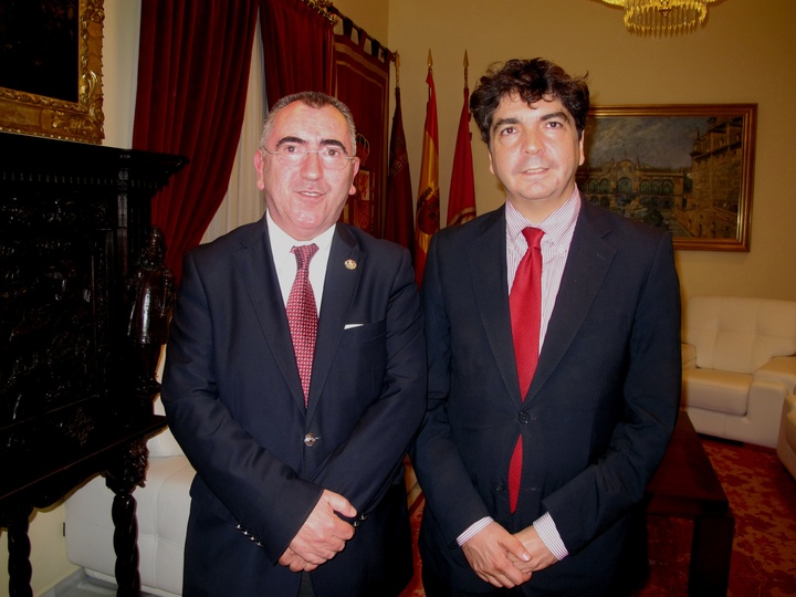 El consejero Manuel Campos y el subsecretario de Fomento