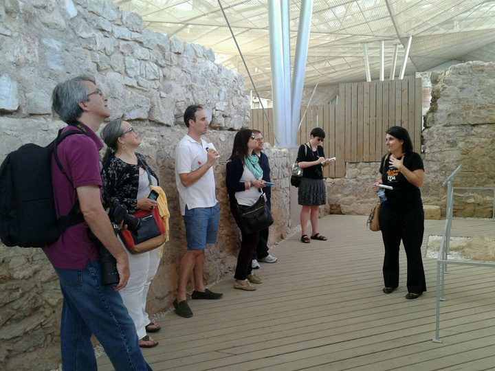 Periodistas de Chicago en el Barrio del Foro Romano de Cartagena