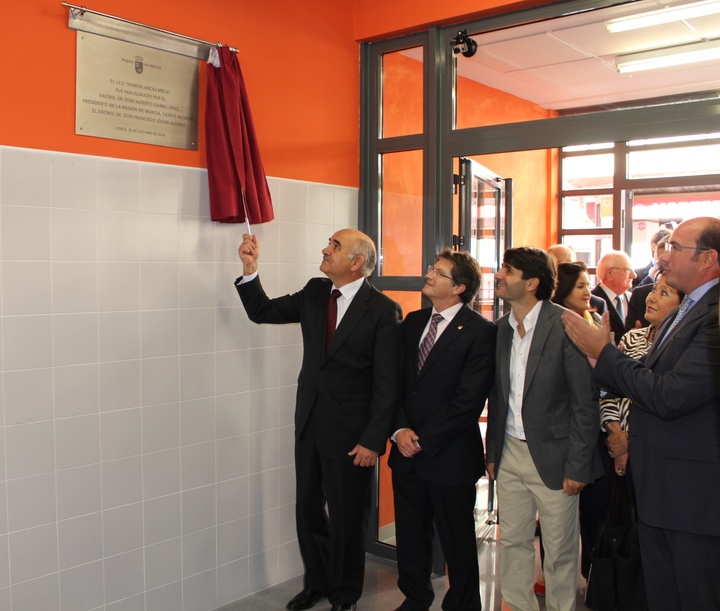 El presidente Garre inaugura el IES Ramón Arcas Meca de Lorca (1)